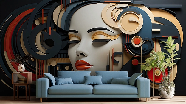Modern 3D Wall Covering